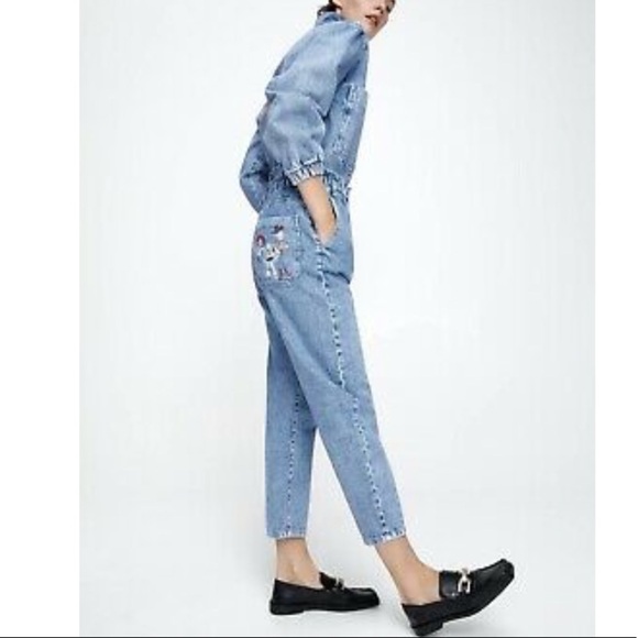 Zara x Disney Toy Story Paperbag High Waisted‎ Jeans Size 8 - Picture 4 of 15